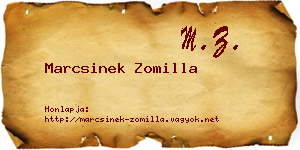 Marcsinek Zomilla névjegykártya